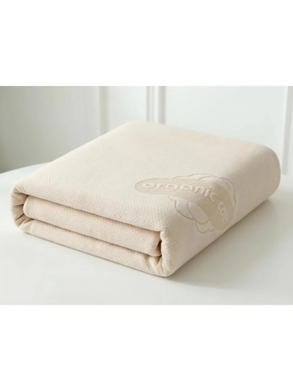 Waterproof Twin Organic Mattress Protector - Soft Cotton, Noiseless, Deep Pocket